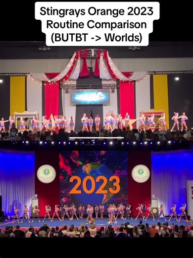 Stingrays Orange 2023 Cheer Routine - High Energy Performance