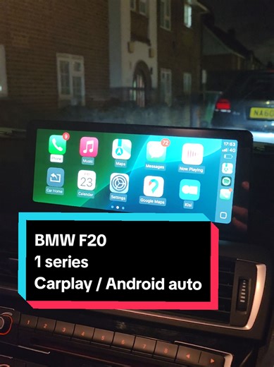 BMW 1 Series F20 10.25” screen upgrade 🔥 Apple CarPlay & Android Auto installed ✨ Still keeps original BMW iDrive menu ✔️ 10.25 inch touchscreen display ✔️ Apple CarPlay & Android Auto ✔️ Original BMW system retained ✔️ OEM-style factory finish ✔️ Plus ambient lighting upgrade The ultimate BMW F20 interior & tech upgrade 🚗 📩 Message us now to get booked in #ambientlight #doorlighting #bmwf20 #bmwmods #bmw1series