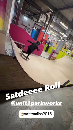 Unit 1 Half pipe roll for Monty.