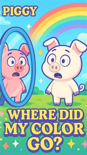 Piggy Lost All His Colors?! 🌈 Cute Kids Learning Video