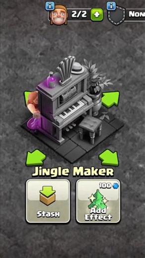 "Jingle Maker" Decoration in Clash of Clans #clashofclans #clashroyale #brawlstars