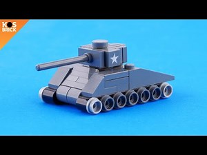 Lego M4 Sherman US WW2 Tank Mini Vehicles (Tutorial)
