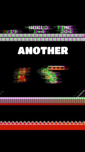 Weird Bridge Glitch in Super Mario Brothers (NES)