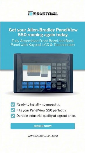 Allen Bradley Panelview 550 #hmi #allenbradley #cnc