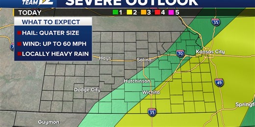 Storm chances continue today
