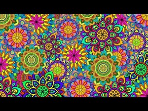 4K Ethnic Colorful Mandala Background Loops || Free Video Background Loops|| 4k VJ Loops