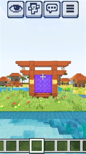 SUPER JAPANESE STYLE NETHER PORTAL | MINECRAFT | #shorts #trending #viral #minecraft