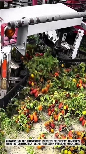 Intensive Agriculture: Automated Cherry Tomato Harvesting with Precision Machinery