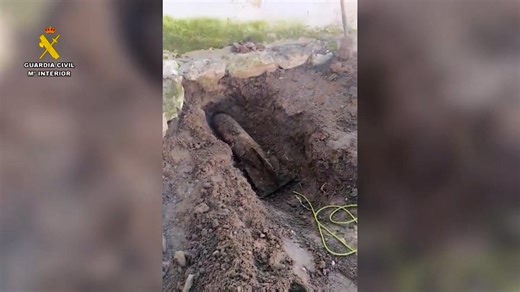 Hallan una bomba de aviación alemana en un patio de Santo Domingo Caudilla (Toledo)