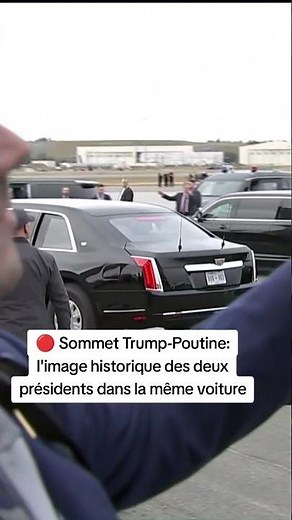 Sommet Poutine-Trump: l'image des deux présidents dans la même voiture