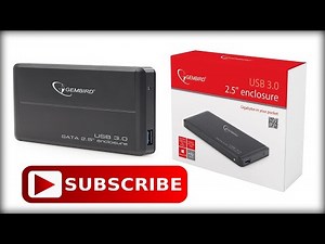 Gembird Rack / Enclosure | EE2-U3S-2 Black | 2.5 HDD S-ATA To USB 3.0 | Emag Unboxing | No Review