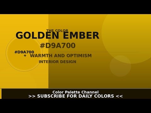 The Color Golden Ember (#D9A700) — Color Psychology & Design