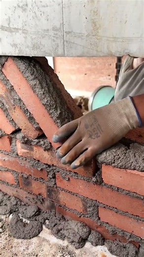 Amazing Diagonal Bricklaying Technique! #shorts