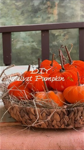 DIY Velvet Pumpkin 🍂 | Easy Handmade Fall Decor