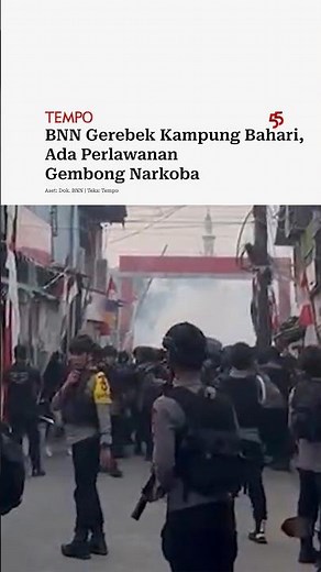 BNN Raids Kampung Bahari, Drug Kingpin Fights Back