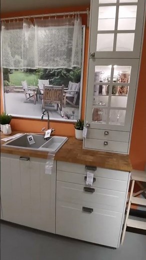 IKEA STENSUND Beige Kitchen – Elegant & Timeless Showroom Design