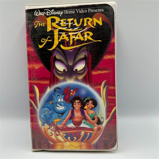 The Return of Jafar Walt Disney VHS 1994 Animated Sequel Aladdin Genie Jasmine - Etsy Australia