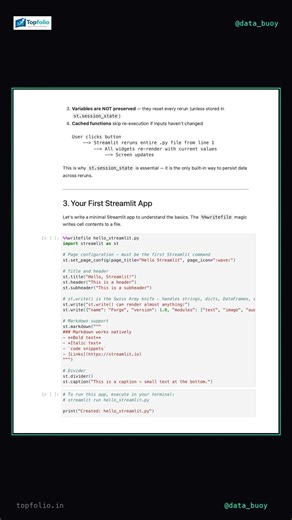 Link in desc Streamlit Tutorial — Build AI Apps with Zero Frontend (Free Notebook)