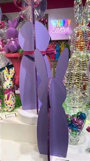 Raz 28" or 36" Light Blue, Pink, or Purple 3-D Bunny Easter Decoration