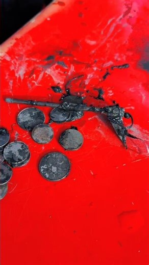 Finding Ancient Coins with a Powerful Magnet!#shorts