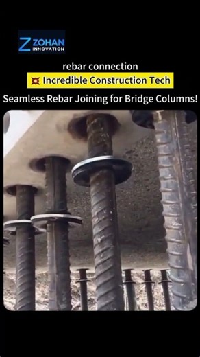 Seamless Rebar Joining for Bridge Columns! 💥 Incredible Construction Tech