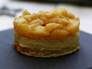 Toast de foie gras aux pommes façon tatin