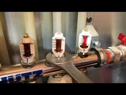 Fußbodenheizung Schütz Durchflussmesser Flowmeter reinigen