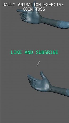 ANIMATION EXERCISE Coin Toss #animation #animationtechniques #blender #animationexercises #maya