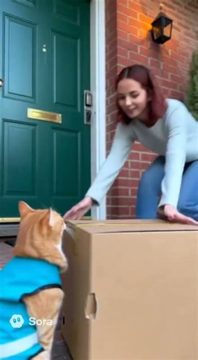 📦 A Day in the Life of a Delivery Cat 🚚🐱