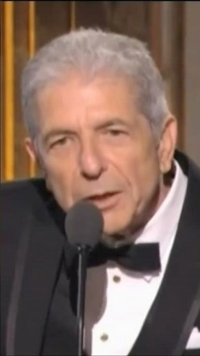 Leonard Cohen was inducted into the Rock and Roll Hall of Fame in 2008 by Lou Reed. #leonardcohen