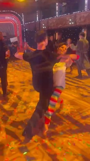 Warming up in Blackpool with a Waltz. Thank you @kaiwidd for dancing with me. @alderhey To all the little boys and girls, this Waltz is for you. Your Christmas pjs are keeping me comfy during rehearsals. Love you all lots and lots. Are you excited for tonight? Tune in 7:45pm @bbcstrictly. It’s going to be spectacular Xx #dance #ballroom #strictly #alderhey | Shirley Ballas