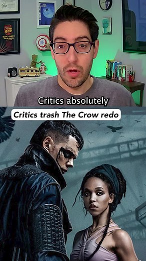 Critics hate the new Crow remake - and even one of its former writers is trashing it (Sources: RottenTomatoes, World of Reel, Variety) #Thecrow #billskarsgård #moviereviews #film #movietok #filmtok