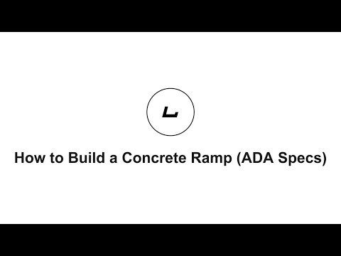 How to Build a Concrete Ramp (ADA Specs)