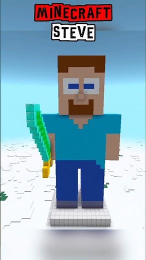 The Secret to Building a Perfect Minecraft Steve Statue! 🤫