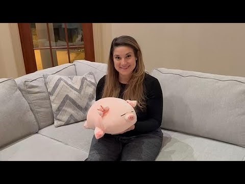 This Pink Pig Plush Is TOO Cute 🐷💗 | Cozy Stuffed Animal Pillow Review