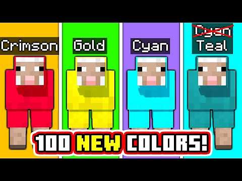 100 Colors Sheep Race! (Minecraft Marble Race)