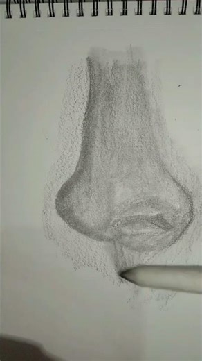 🤔🤯How to draw realistic 😁 nose 👃 with pencil drowing#trendingvideo#artistic#viral shorts#😱