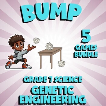 5 BUMP Science Games - Genetic Engineering - Grade 7 No Prep Review Activity