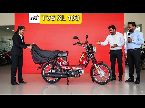 2025 New TVS XL 100 Review | Mileage, Features & Price | Best Budget Bike!!