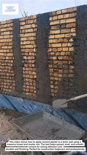 How to Apply Cement Plaster on Brick Wall | Masonry Rendering Technique for Beginners