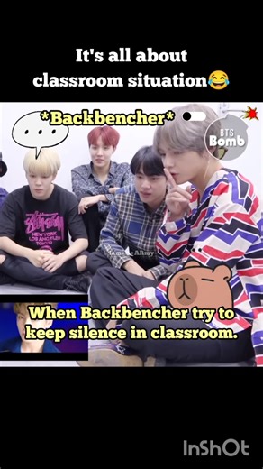 It's all about classroom situation😂 #bts #shorts