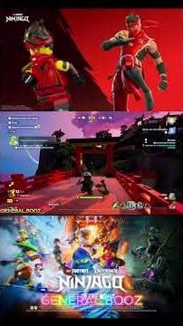 Use the parachute to go to the Challenges in Fortnite Lego Ninja Go!