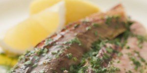 Smoked kippers with lemon and dill butter