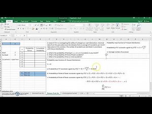#Poisson Distribution Lec 01