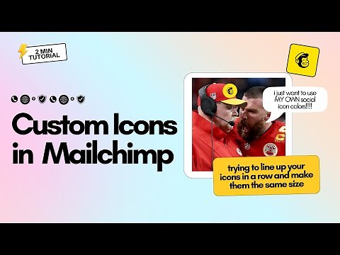 Adding Icons to Mailchimp Designs