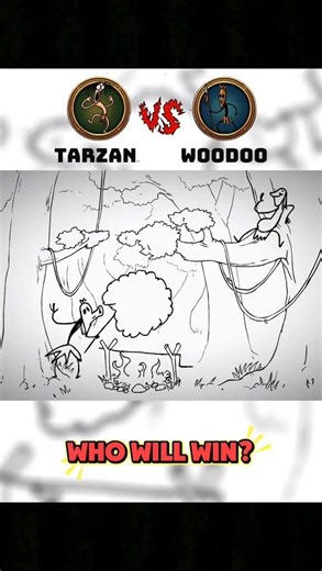 Tarzan vs Woodoo: Who Will Win? 🏹Part1