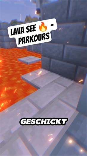 BAU - TIPP in #minecraft 🔥😎 SO CRAFTEST DU EINEN LAVA SEE 🎮 #minecraftshorts #shorts #tipps #tricks