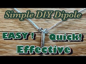 DIY cheap, easy, effective, speaker wire dipole! This was actually 3 watts.