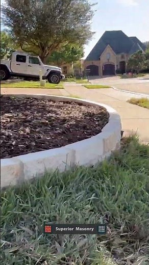 Stone Flower Bed Border - Frisco TX