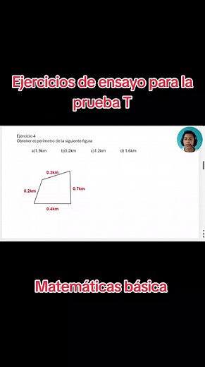 Prueba T matemáticas: ejercicios de ensayo básicos